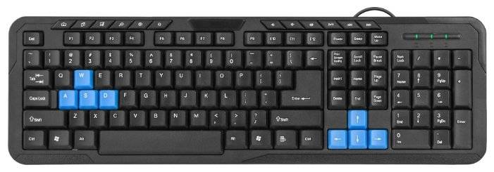 НОВИНКА. Проводная клавиатура HM-430 RU,черный,полноразмерная