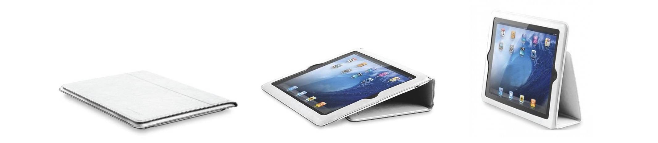 Чехол-книжка для Apple IPad 2, Slim Wrap, искусственная замша, белый, (240 х 190 х 10 мм), Forward