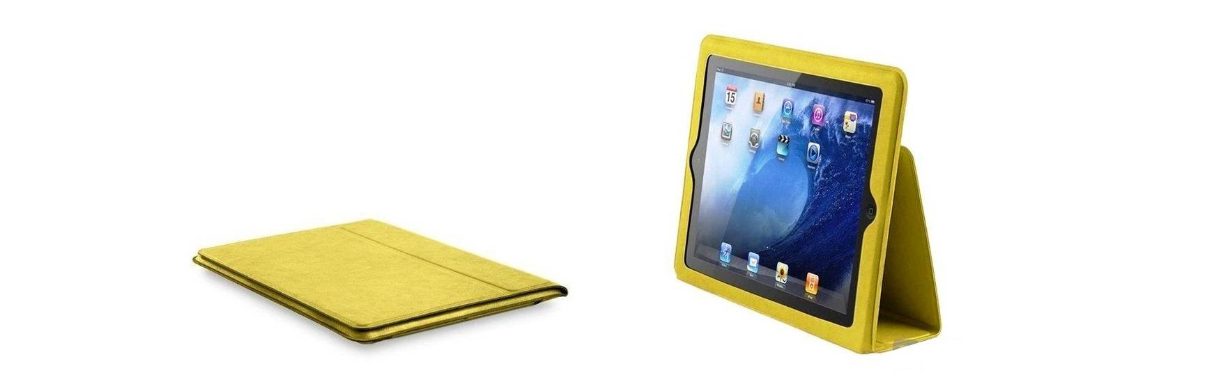 Чехол-книжка для Apple IPad 2, Slim Wrap, искусственная замша, желтый, (240 х 190 х 10 мм), Forward