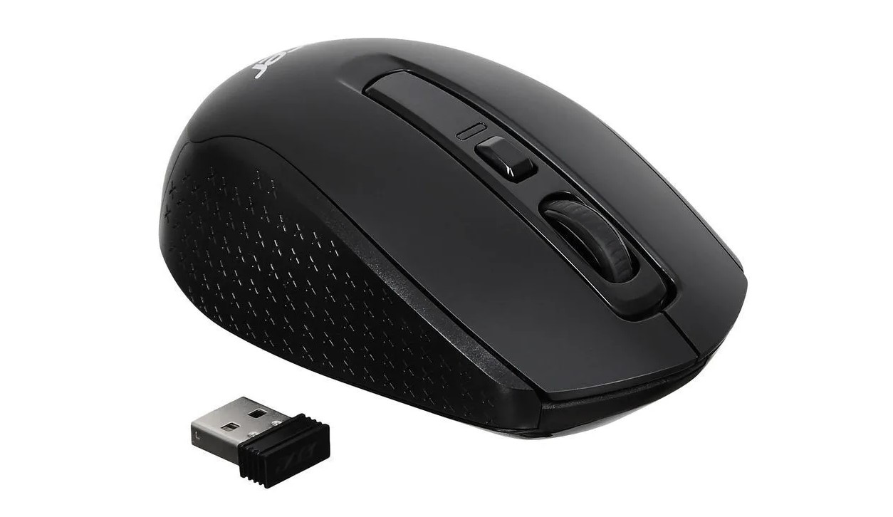 Acer Мышь OMR060 черный оптическая (1600dpi) беспроводная USB (6but)