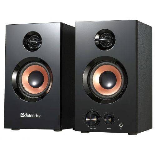 Активная система Defender 2.0 AURORA S20 Дер.корпус, 2*10W, Bass Treble