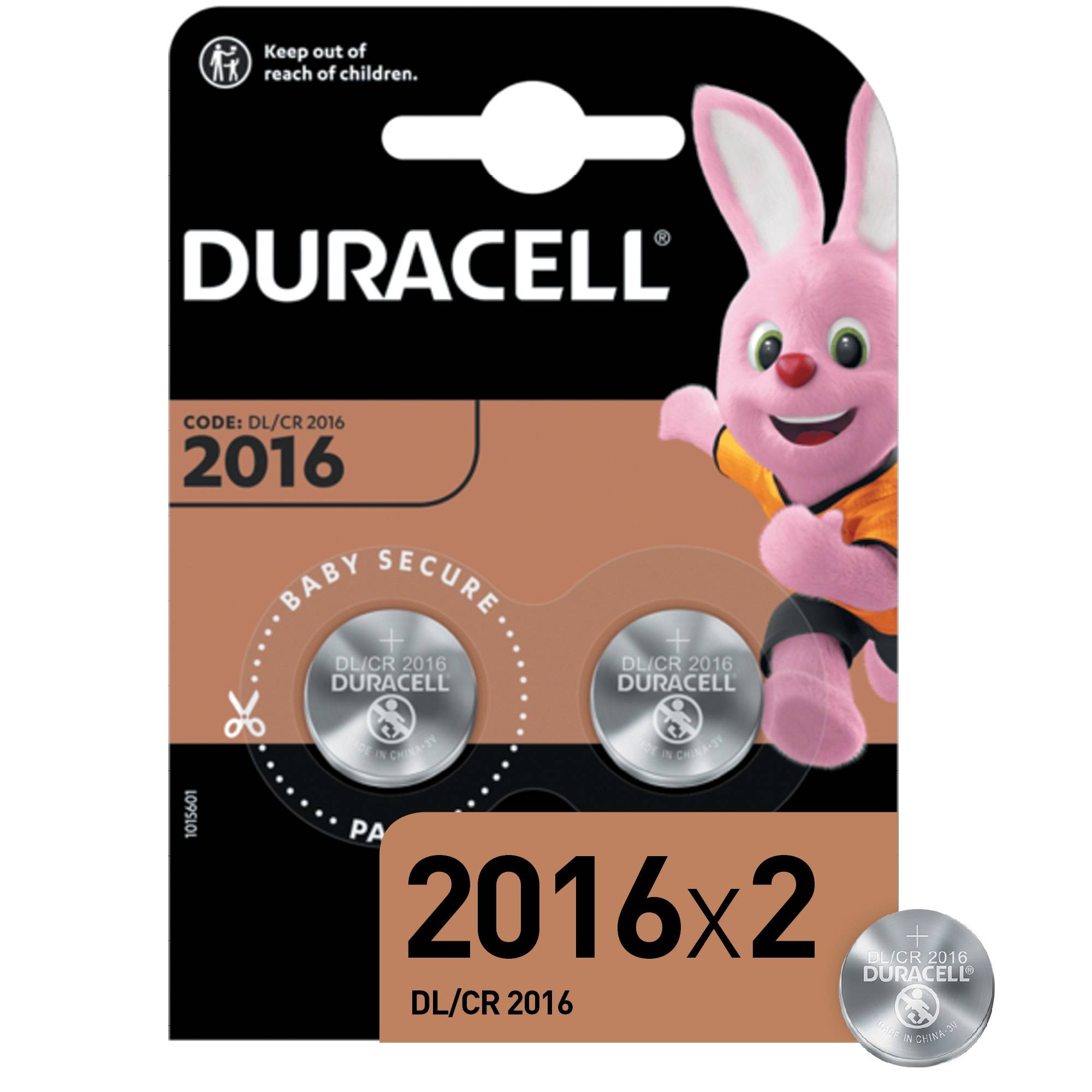 Батарейки Duracell DL/CR2016-2BL