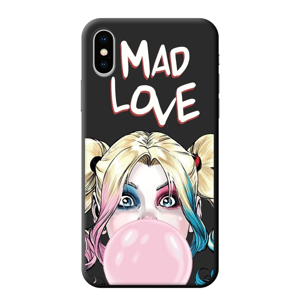 Deppa Чехол TPU для Apple IPhone X, черный, Harley Quinn 1