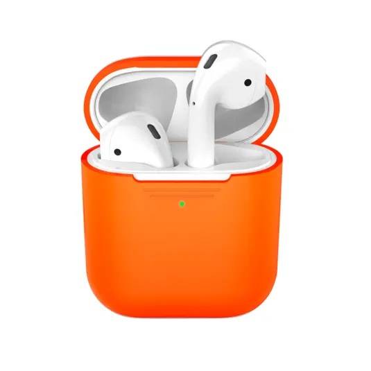 Deppa Силиконовый чехол для AirPods, оранжевый.