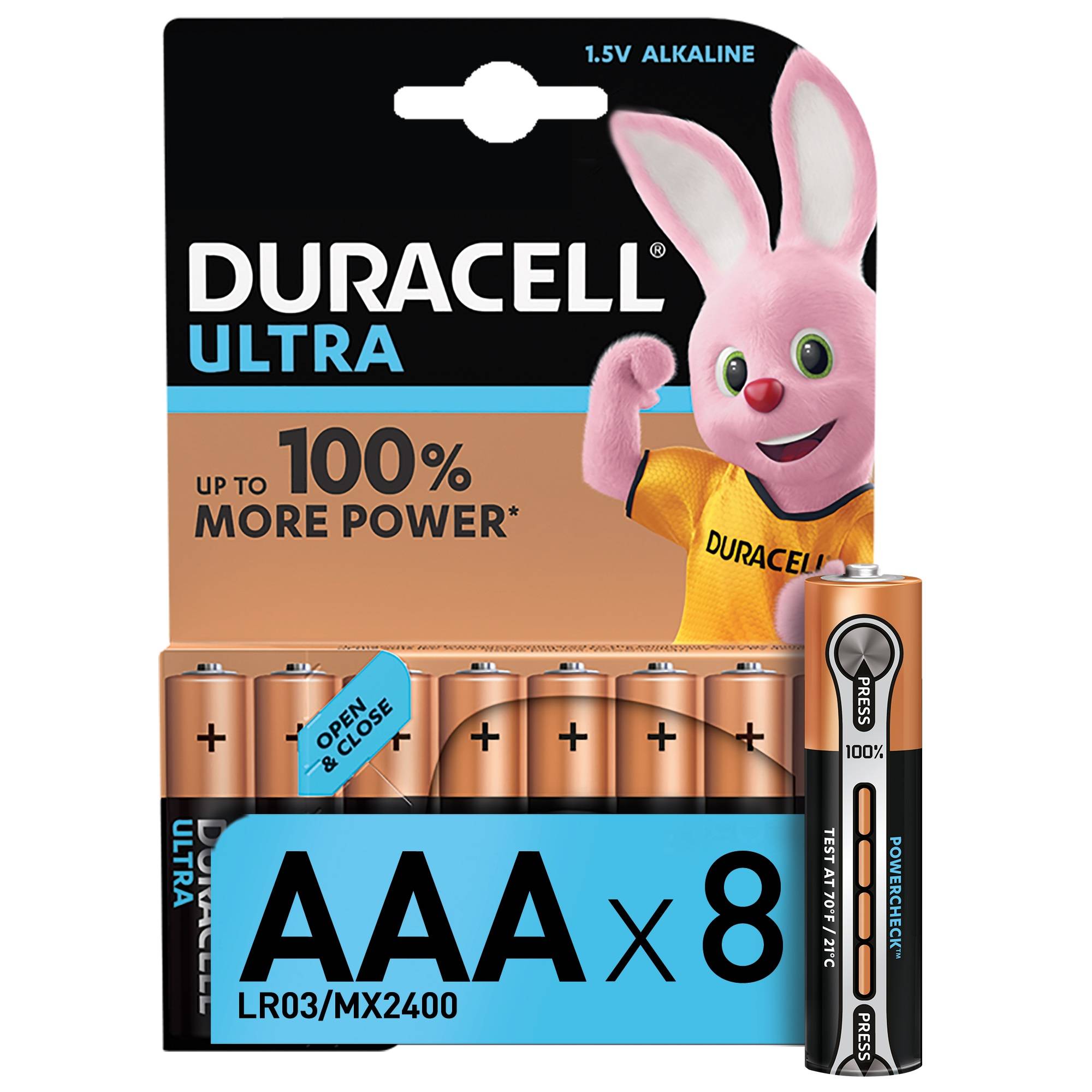 Батарейки Duracell LR03-8BL Ultra (AAA)