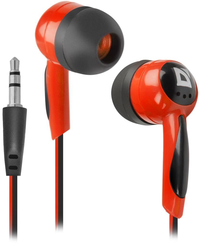 Наушники стерео Basic-604 Red Для MP3, кабель 1,1 м