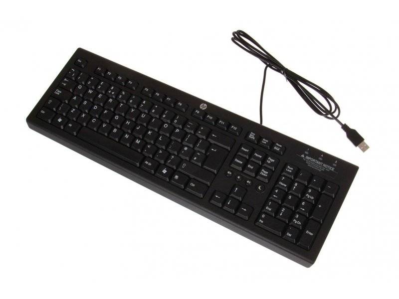 Клавиатура HP Classic Wired Keyboard Rus/Eng (WZ972AA#ACB)