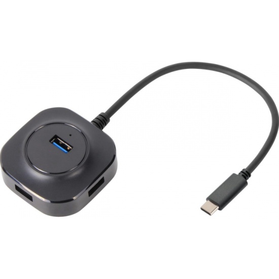 Кабель-концентратор TypeC USB3.0----4 USB3.0 +microUSB 0.3m VCOM (DH307C) - купить с доставкой по России