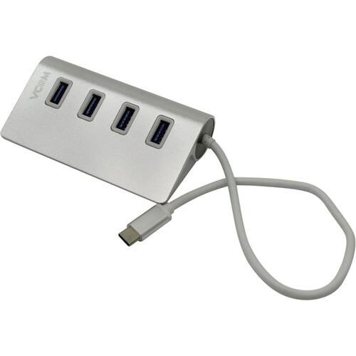 Кабель USB Type-Cm --> концентратор 4 port USB3.0 Af 5Gbps, VCOM  - купить с доставкой по России