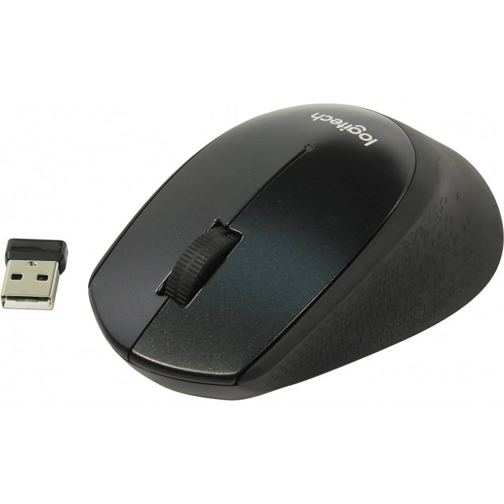 Logitech Мышь беспроводная M330 SILENT PLUS — BLACK — 2.4GHZ — EMEA.