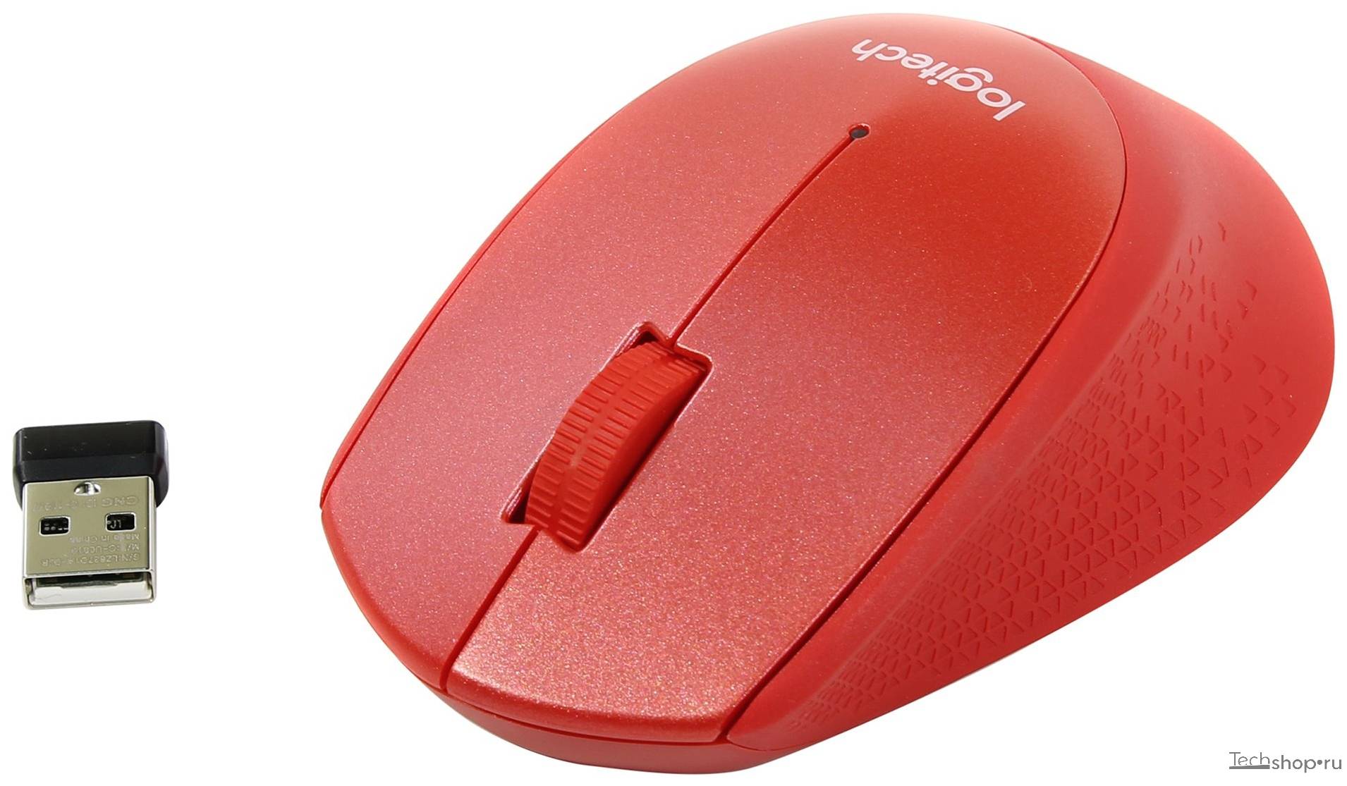 Logitech Мышь беспроводная M330 SILENT PLUS — RED — 2.4GHZ — EMEA.