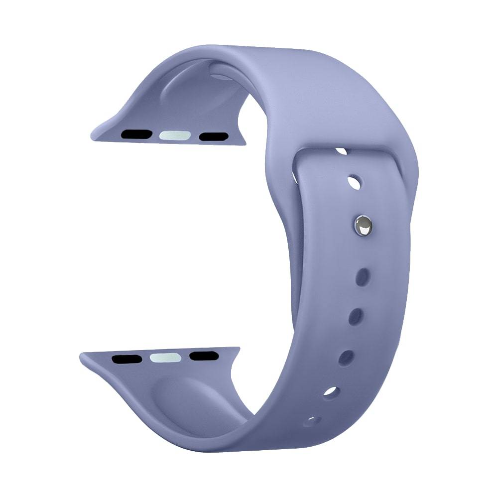 Deppa Ремешок Band Silicone для Apple Watch 42/44 Mm, силиконовый, лавандовый, Deppa