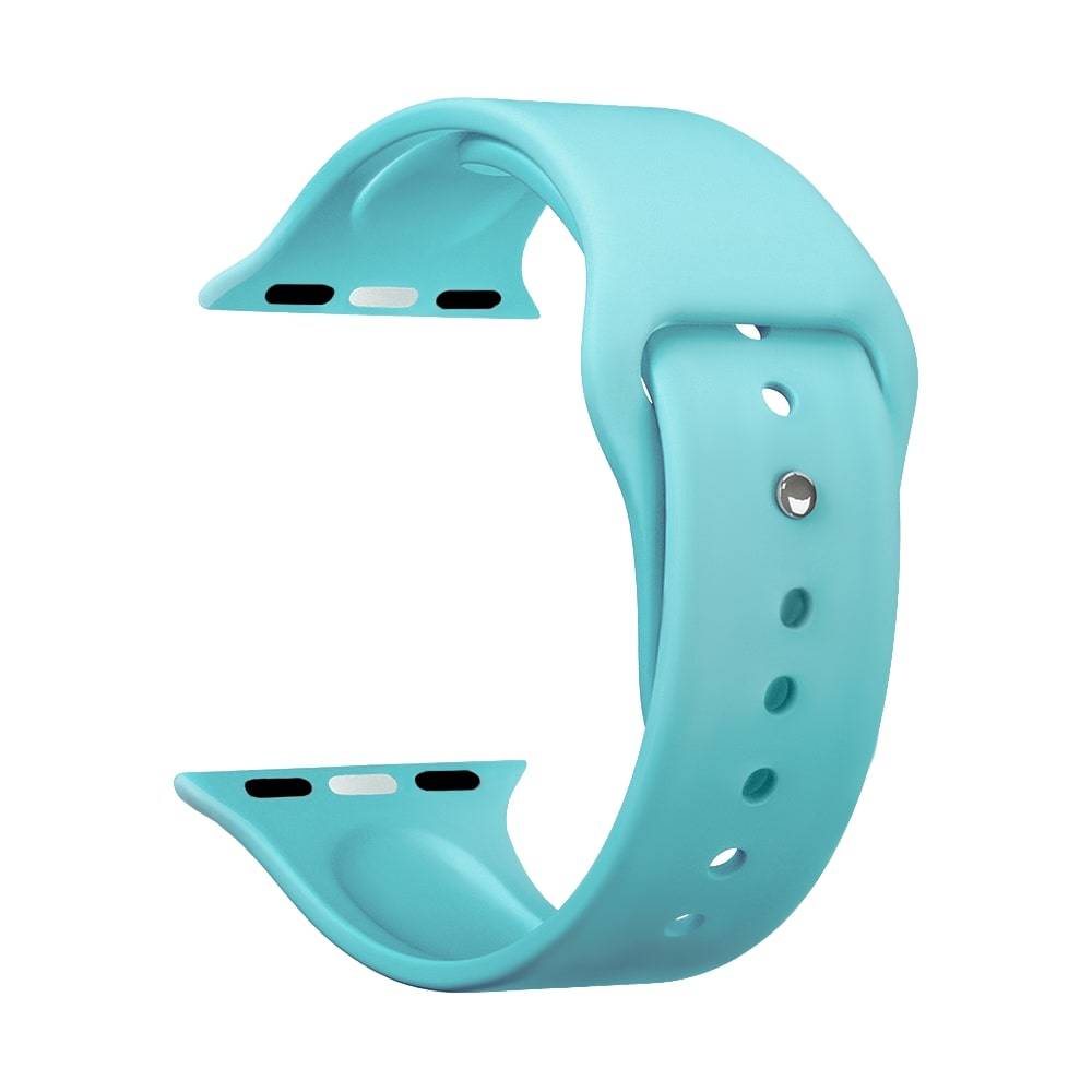 Deppa Ремешок Band Silicone для Apple Watch 42/44 Mm, силиконовый, мятный, Deppa