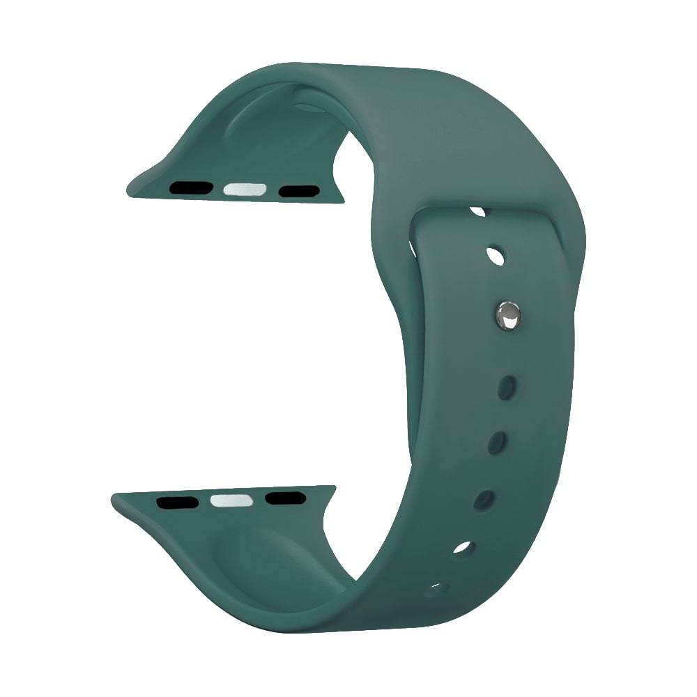 Deppa Ремешок Band Silicone для Apple Watch 42/44 Mm, силиконовый, зеленый, Deppa