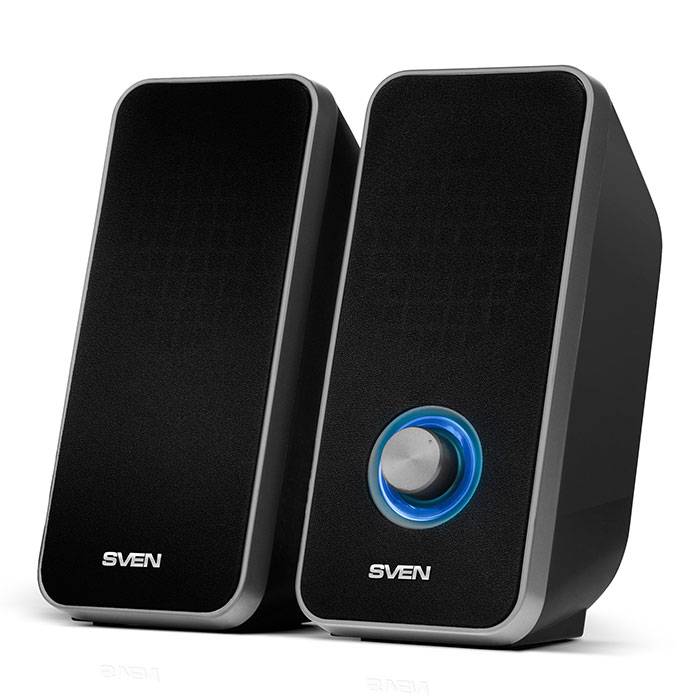 SVEN 325, чёрный, USB, акустическая система 2.0, мощность 2×3 Вт(RMS)