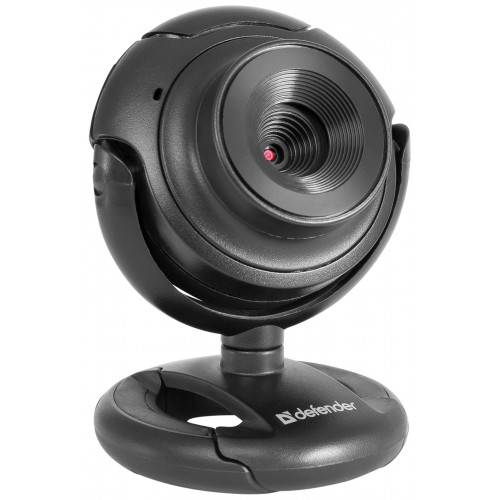 Веб-камера Defender C-2525HD /сенс 2МП /фото /обзор 60°/встр. микр. / USB 2.0 /фокус ручн. /ун. крепл. /черный
