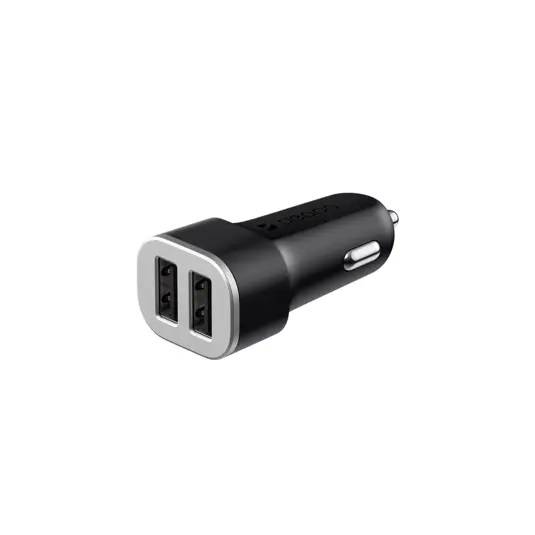 Deppa АЗУ 2 USB 2.4А, черный, Ultra.