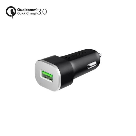 Deppa АЗУ USB QC 3.0, черный, Ultra.