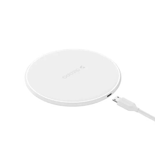 Deppa Беспроводное ЗУ Qi Fast Charger, 10W, стандарт Qi, белый.