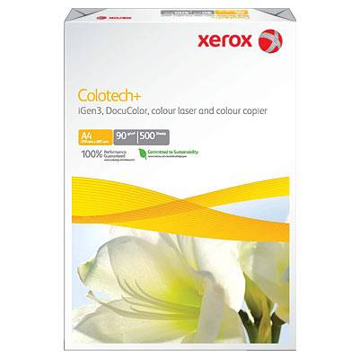 Бумага XEROX Colotech Plus без покрытия 170CIE, 90г, A4, 500 листов. Грузить кратно 5 шт.