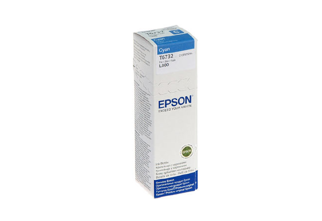 Чернила Epson L800/L1800/L810/L850 (О) C13T67324A, Cyan, 70ml