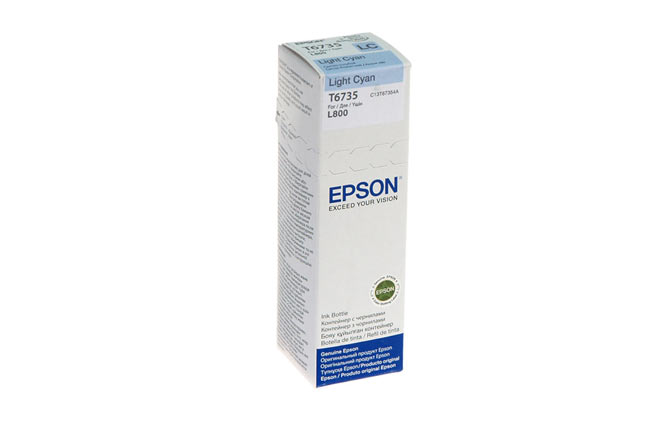 Чернила Epson L800/L1800/L810/L850 (О) C13T67354A, Light Cyan, 70ml