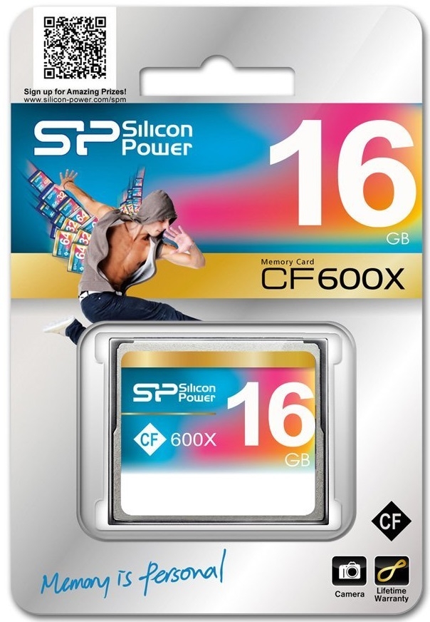 Флеш карта CF 16GB Silicon Power, 600X