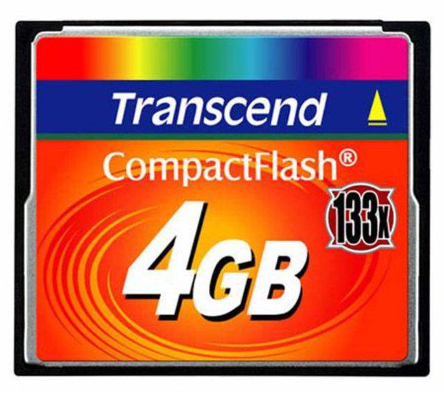 Флеш карта CF 4GB Transcend, 133X