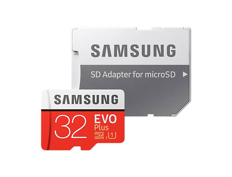 Флеш карта MicroSD 32GB SAMSUNG EVO PLUS MicroSDHC Class 10, UHS-I, U1 (SD адаптер) 20MB/s,95MB/s