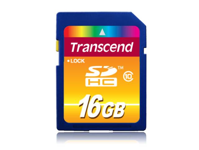 Флеш карта SD 16GB Transcend SDHC Class 10