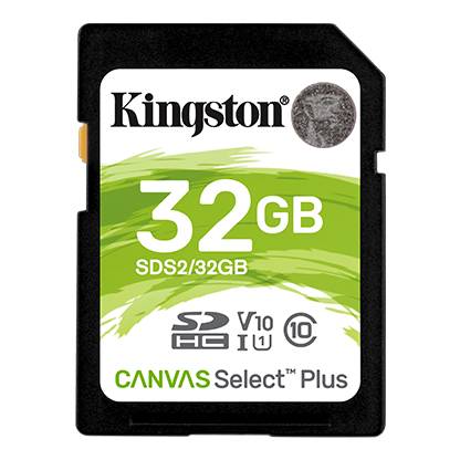 Флеш карта SD 32GB Kingston SDHC Class 10 UHS-I U1 V10  Canvas Select Plus 100Mb/s