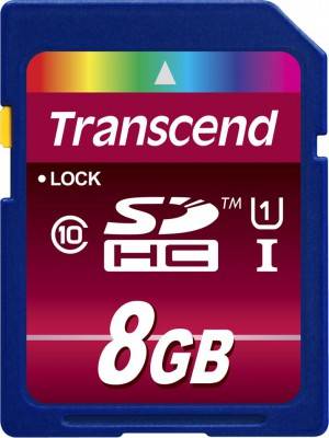 Флеш карта SD 8GB Transcend SDHC Class 10 UHS-1 Ultimate