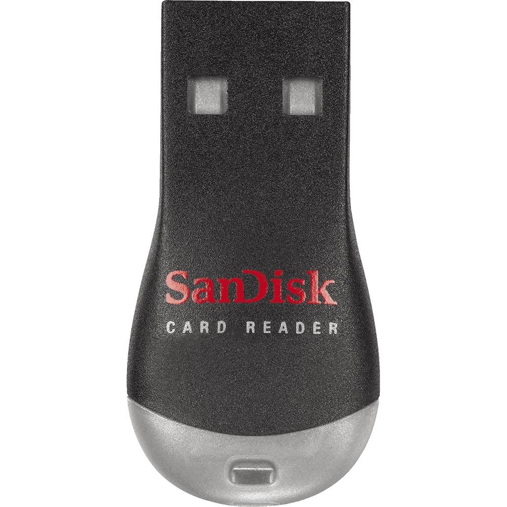 Устройство чтения/записи флеш карт SanDisk, MicroSD, USB 2.0, Черный