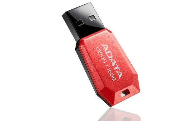 Флеш накопитель 16GB A-DATA UV100, USB 2.0, Красный