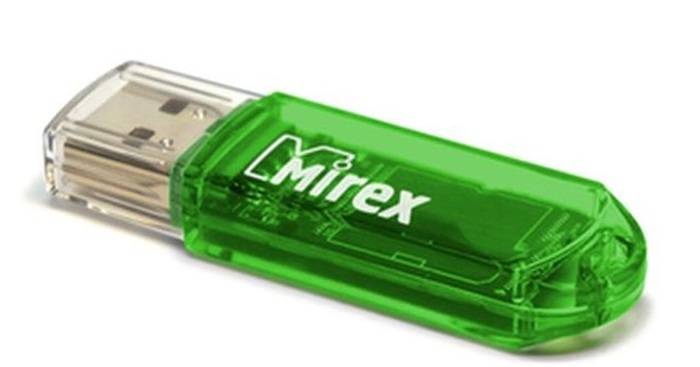 Флеш накопитель 16GB Mirex Elf, USB 2.0, Зеленый