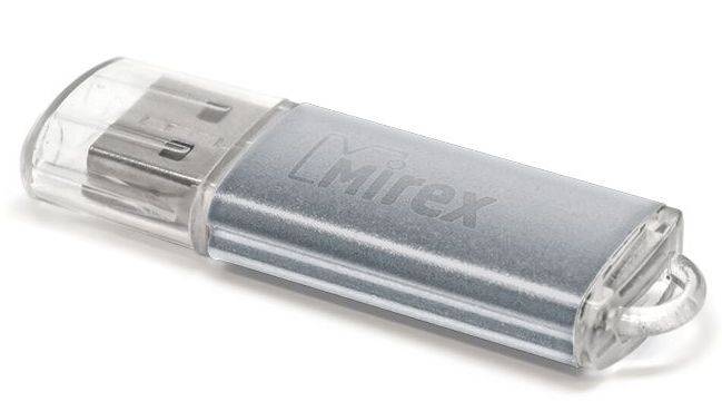 Флеш накопитель 16GB Mirex Unit, USB 2.0, Серебро