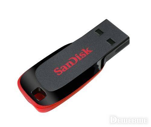 Флеш накопитель 16GB SanDisk CZ50 Cruzer Blade, USB 2.0