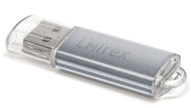 Флеш накопитель 4GB Mirex Unit, USB 2.0, Серебро
