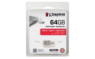 Флеш накопитель 64GB Kingston DataTraveler MicroDuo 3C, USB 3.1/USB Type-C