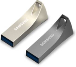 Флеш накопитель 64GB SAMSUNG BAR Plus, USB 3.1, 200 МВ/s, серебристый