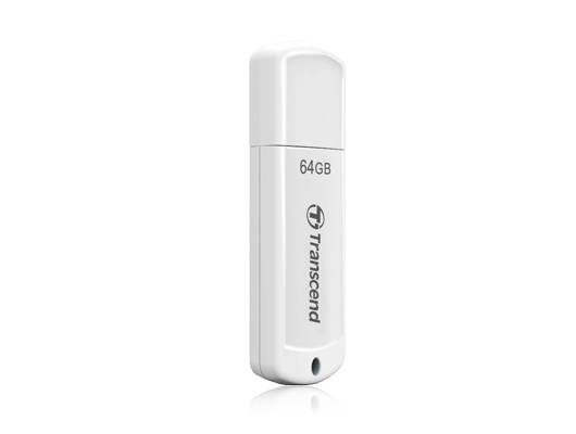 Флеш накопитель 64GB Transcend JetFlash 370, USB 2.0, Белый