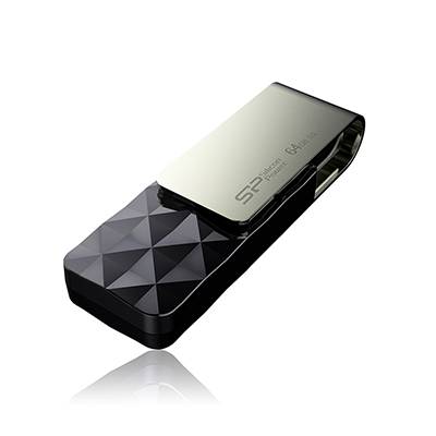 Флеш накопитель 8Gb Silicon Power Blaze B30, USB 3.0, Черный