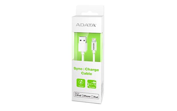 Кабель A-DATA Lightning-USB для зарядки и синхронизации IPhone, IPad, IPod (сертифицирован Apple) 1м, White