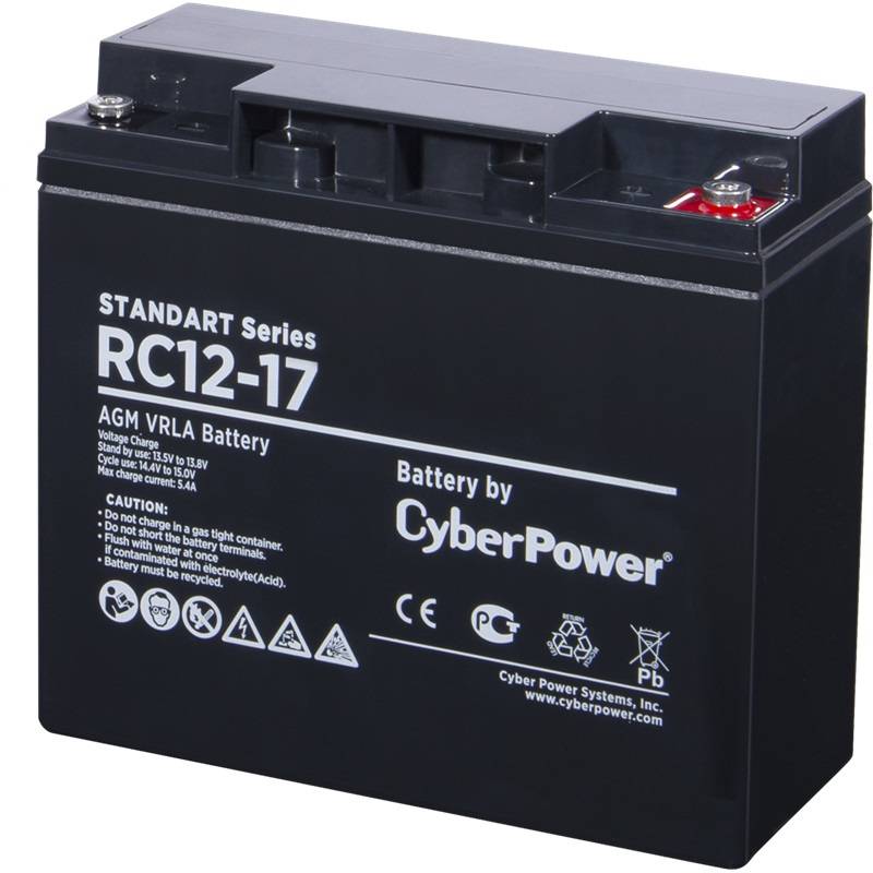 CyberPower Аккумуляторная батарея SS RС 12-17 / 12 В 17 Ач