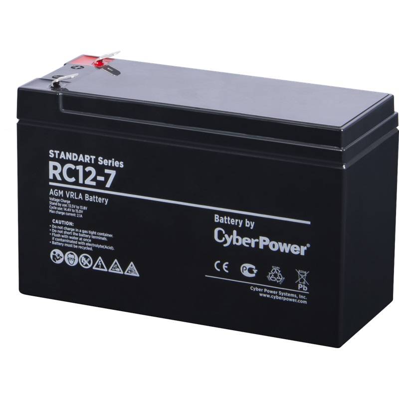 CyberPower Аккумуляторная батарея SS RС 12-7 / 12 В 7 Ач