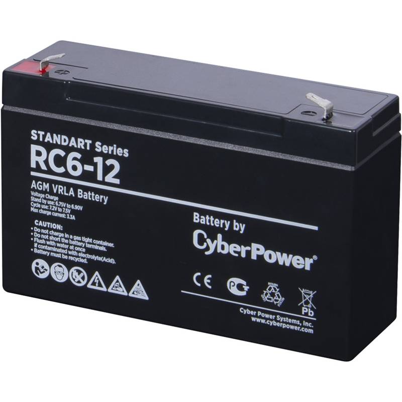 CyberPower Аккумуляторная батарея SS RС 6-12 / 6 В 12 Ач