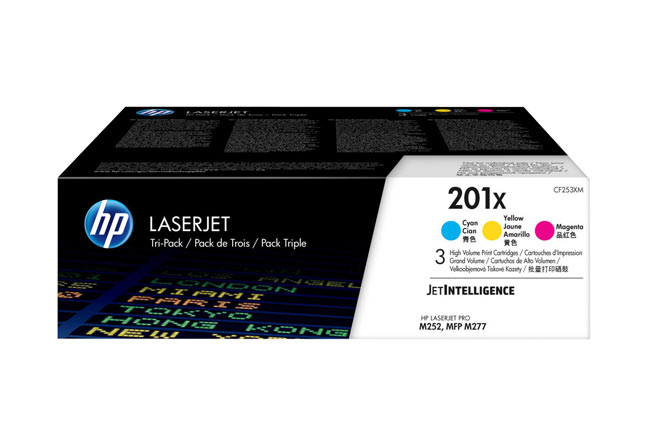 Набор картриджей 201X для HP Color LaserJet Pro MFP M277/M274/M252, 2,3К (О) C/M/Y CF253XM - купить с доставкой по России