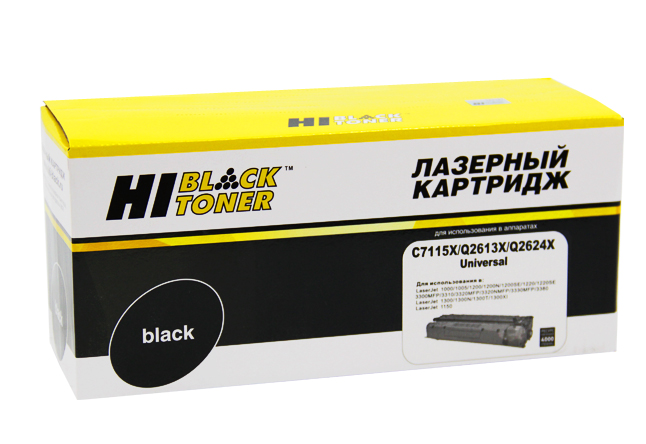 Картридж Hi-Black (HB-C7115X/Q2613X/Q2624X) для HP LJ 1200/1300/1150, Универсальный, 4K - купить с доставкой по России