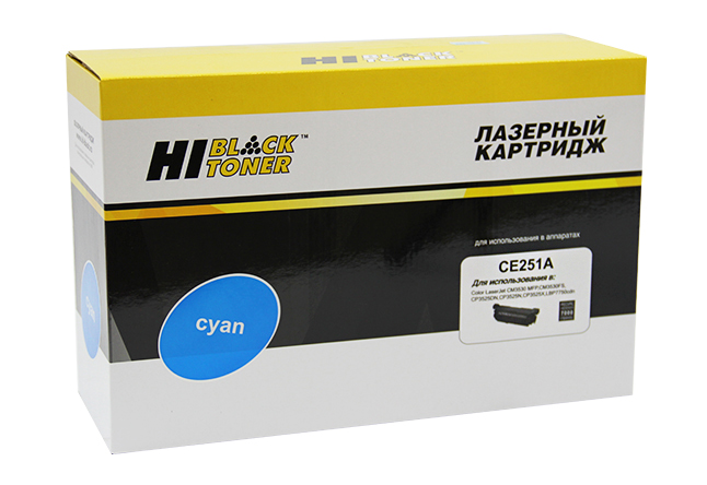 Картридж Hi-Black (HB-CE251A) для HP CLJ CP3525/CM3530, Восстановленный, C, 7K - купить с доставкой по России