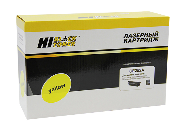 Картридж Hi-Black (HB-CE252A) для HP CLJ CP3525/CM3530, Восстановленный, Y, 7K - купить с доставкой по России